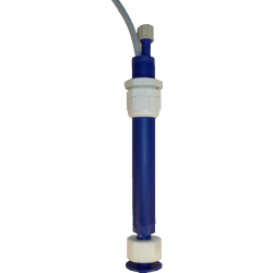 Suction pipe with float switch with clamping screw connection